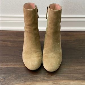 J.crew Maya Boot in Suede w/ Stacked Heel